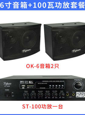 flykace定阻ST-50蓝牙功放机小型家用背景音乐功放100W大功率50W