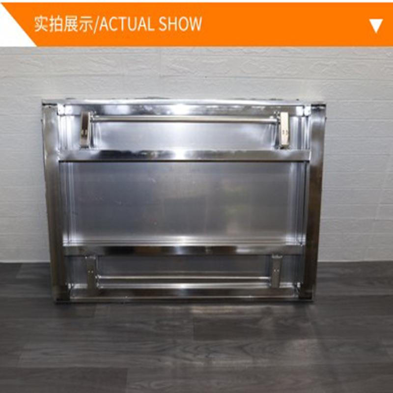 不多功能折饭摆锈钢小锈方桌不钢烧烤店折叠快餐桌地摊家用方形桌