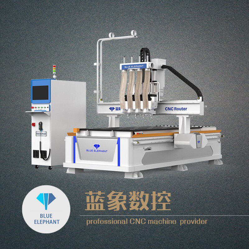 数控木工加工中心橱柜门木门雕刻机开料机排钻自动换刀加工