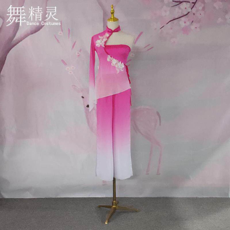 正品古典舞胶秧舞蹈服桃李歌杯咏荷舞沂蒙州颂扇舞飘逸蹈演出服艺