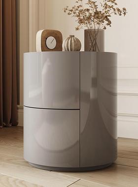 ?式奶油风床储简头柜小型超法窄40CM159#宽物柜小户型极实木夹缝