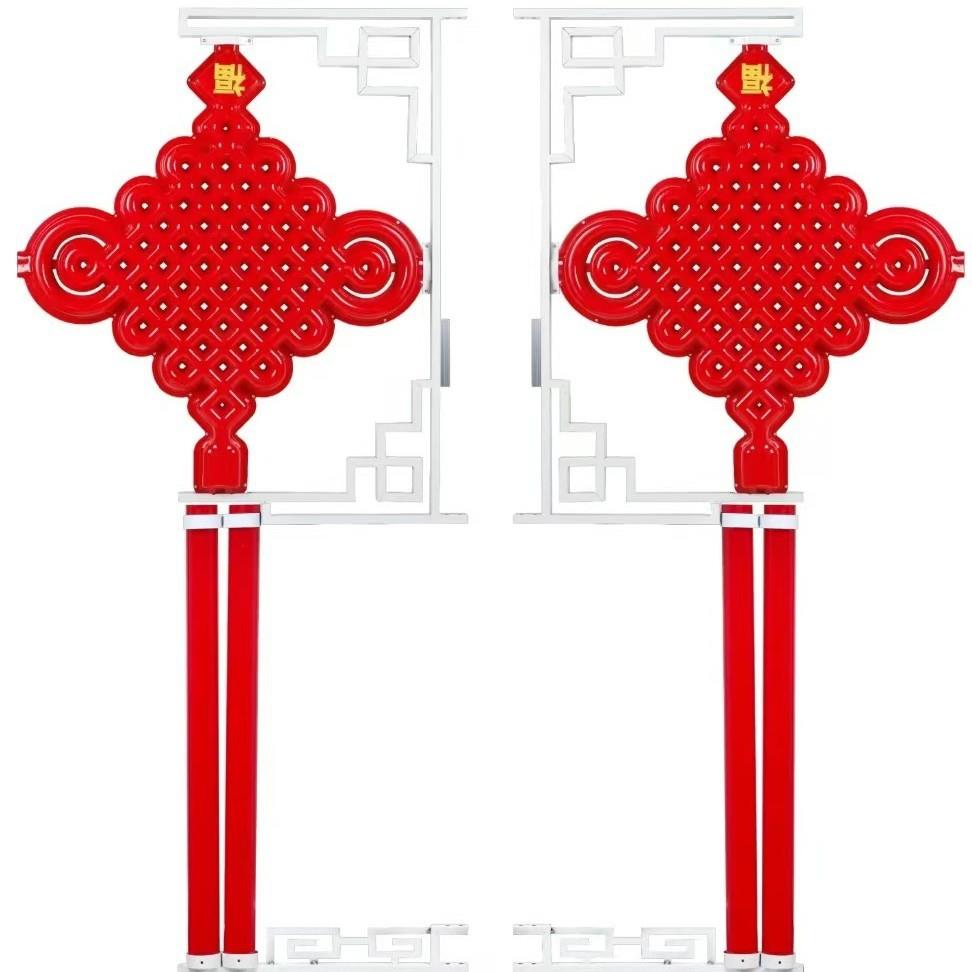 LED中国结路灯发光中国结灯笼户外道路亮化工程新年装饰灯喜庆