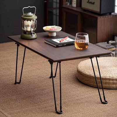 胡木折叠几客厅代家用KL-04250小户型桃桌子卧室阳台小茶桌简约现