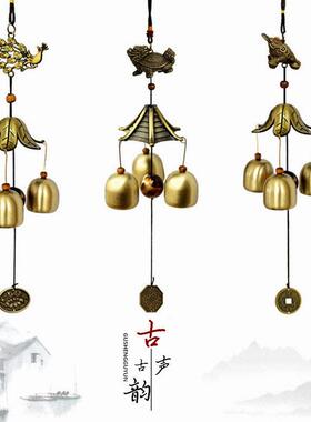 纯铜星月神话风铃挂饰门饰 民族风吉祥复古门铃提示铃 新中式风格