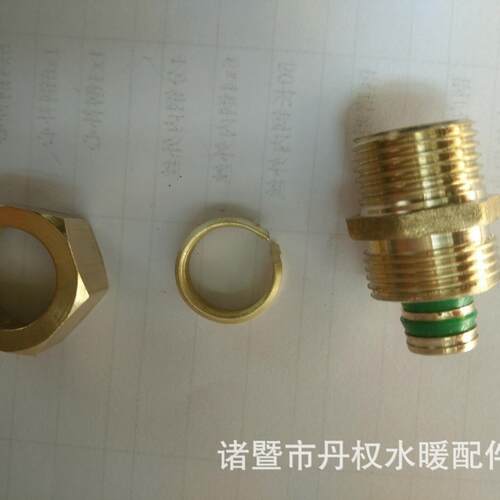 铝塑管配件 L16*1/2M外牙直 外丝直 太阳能外直铜卡