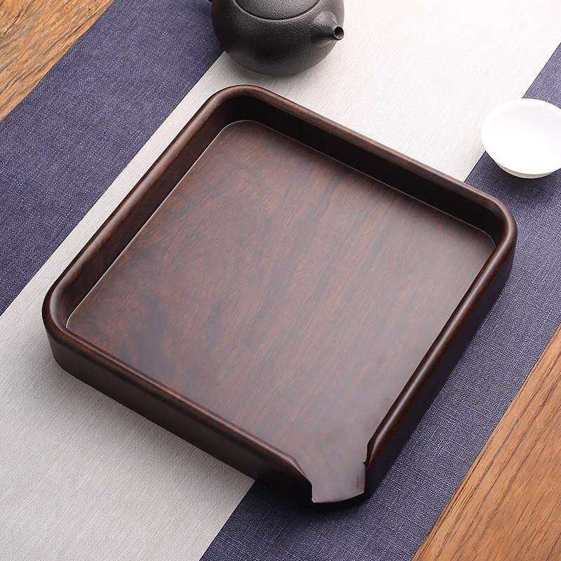 黑檀分12345343实木茶盘普洱茶盒厚茶配饼收纳盒加茶叶评审赏茶盘