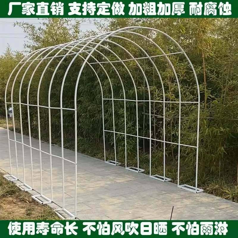 简易拱门爬藤架支架花园铁艺月季葡萄架户外阳台铁艺花架庭院装饰