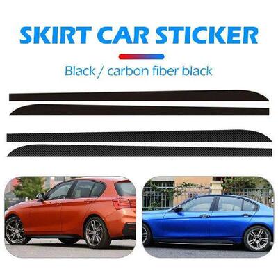 2pcs Side Skirt Sill Stripe Body Stickers Decals for BMW 1