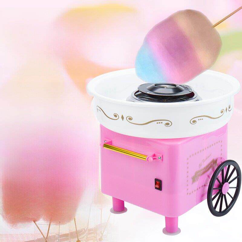DIY迷你彩糖儿童棉花糖机家用花式棉花糖机器电动迷你商用全自动