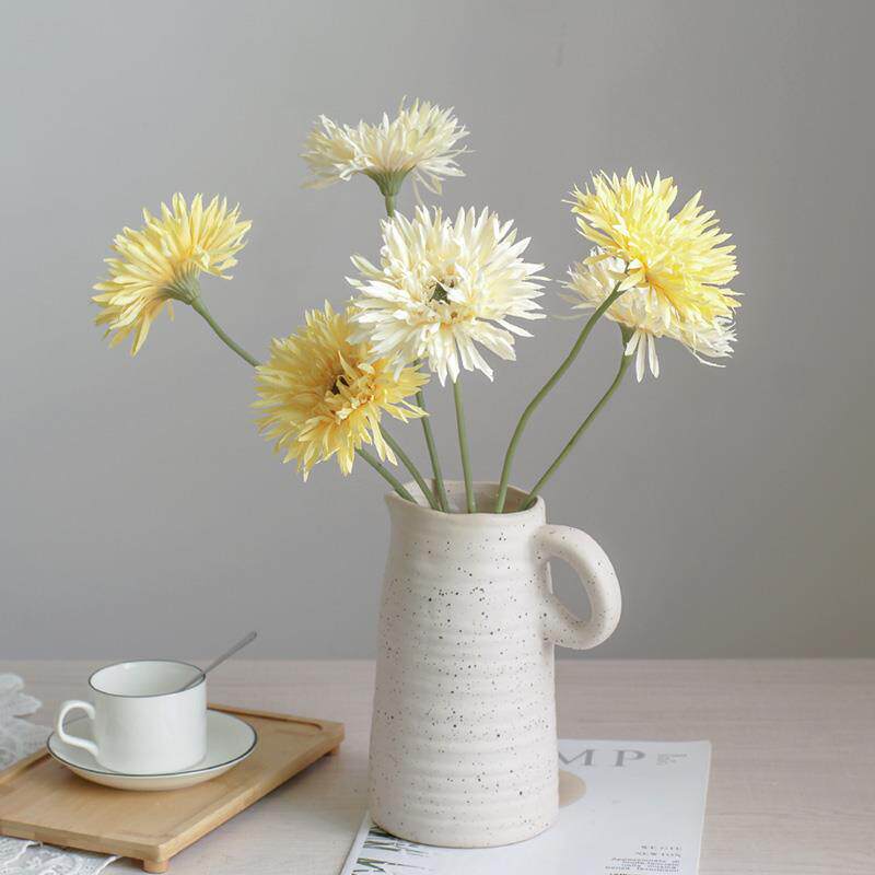非洲菊扶郎花仿真花束客厅餐桌假花摆件雏菊绢花装饰花艺插花摆设