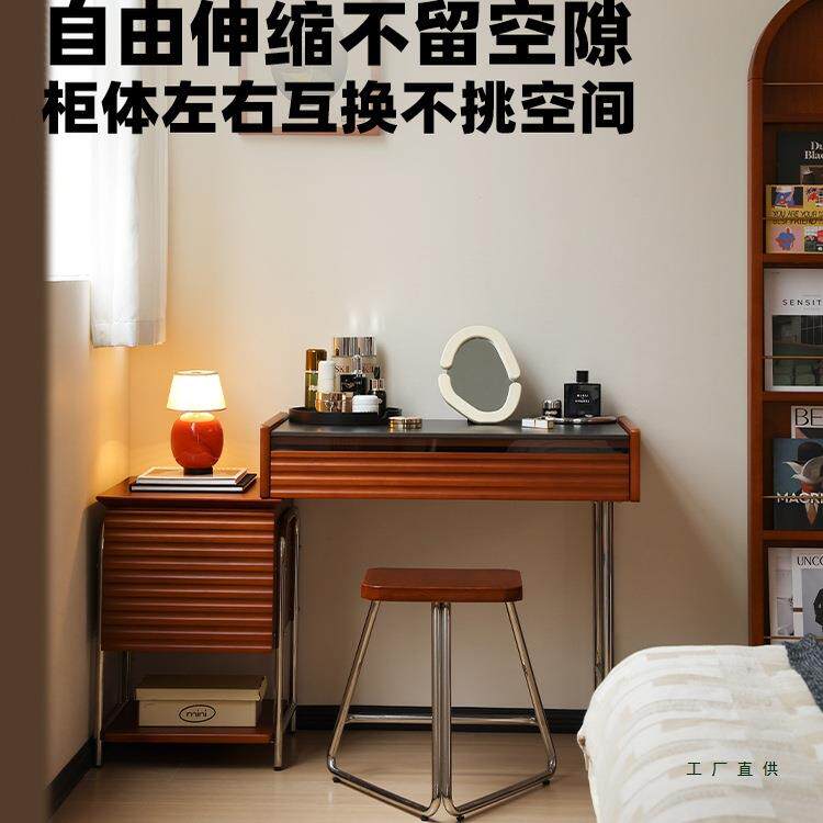 复345古实木收纳一体化桌书卧室储妆小户型桌梳妆台斗柜物价其他