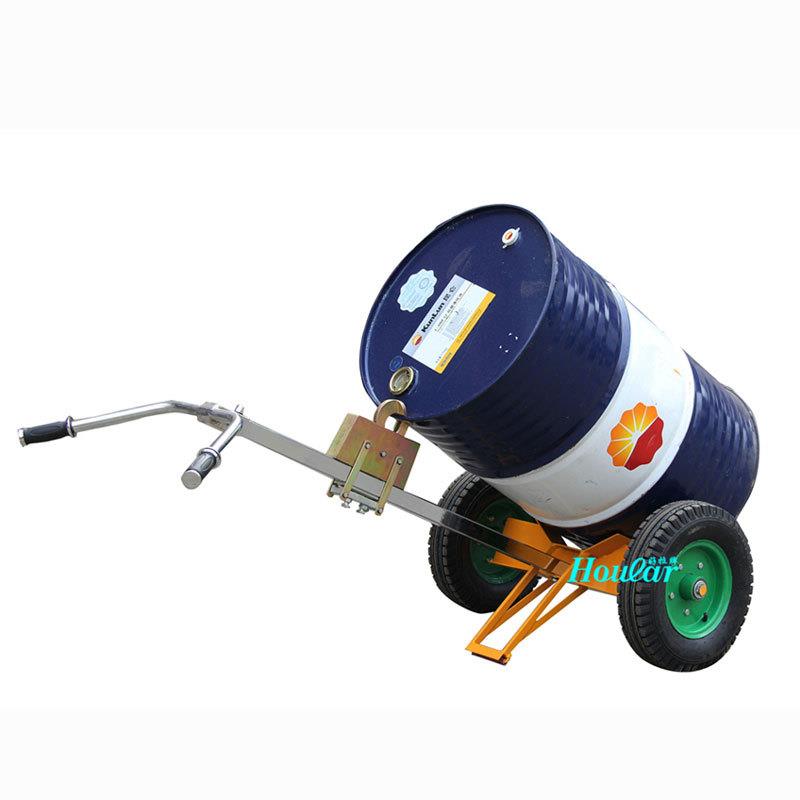 szhoular咬嘴车手推450KG鹰嘴油桶搬运车手拉油罐车拖车DE450推车