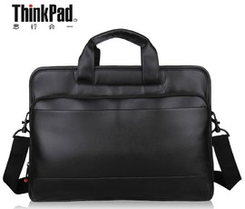 加厚型联想ThinkPad电脑包14寸/15.6寸IBM笔记本单肩包TL410男士行政高管商务笔记本皮包耐用有型全皮背