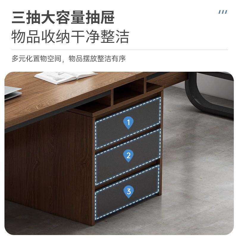 办公桌办公室多人员工位职员带抽屉简约双人位工作台简易电脑桌子
