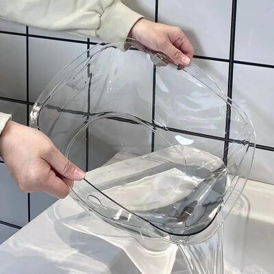 Washstand Transparent Thickened Washbasin Household Large Pl