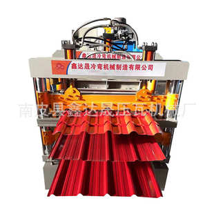 三层800竹节压瓦机 竹节琉璃瓦压瓦机 仿古琉璃瓦彩钢压瓦机设备