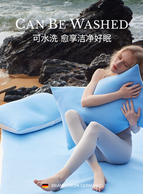 德国irisette夏季凉感枕套丝滑亲肤枕芯套48x74枕头套不含枕芯