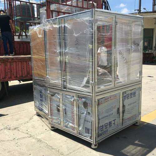 工业铝型材框架流利条货架4040铝合金型材支架车间周转车物料架