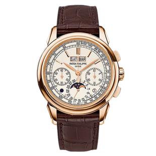 [9.8新]百达翡丽超级复杂功能时计18K玫瑰金手动机械手表男5270R