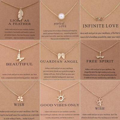 Gold Color Key Circle Necklace For Women fashion couple gift