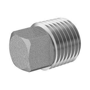 NPTMale高压300不锈钢四角头外丝堵头118P140