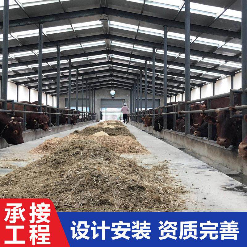 牛棚轻钢结构养殖牛棚 钢结构厂房养殖大棚钢结构雨棚畜牧养殖