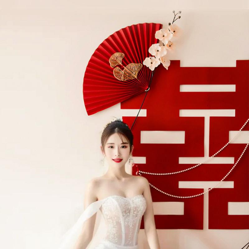 结婚房布字置大1喜字卧室背客厅景墙装饰贴男贴女方囍通用婚庆用