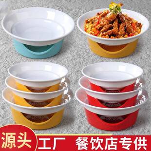 热菜干锅盘商用热炒菜盘餐厅明档菜私房菜创意盘子 密胺饭店餐具装