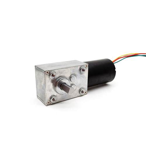 厂家供应12V24V直流无刷电机带自锁功能的无刷蜗轮蜗杆减速电机