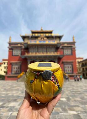 尼泊尔雪谦S贡巴财神地藏莲师宝瓶度母龙王宝瓶镇宅吉祥家宅摆件