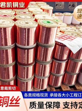 TT2紫铜退丝火铜线TU T1U00紫铜线C11001工业机械镀WKD锡红铜丝