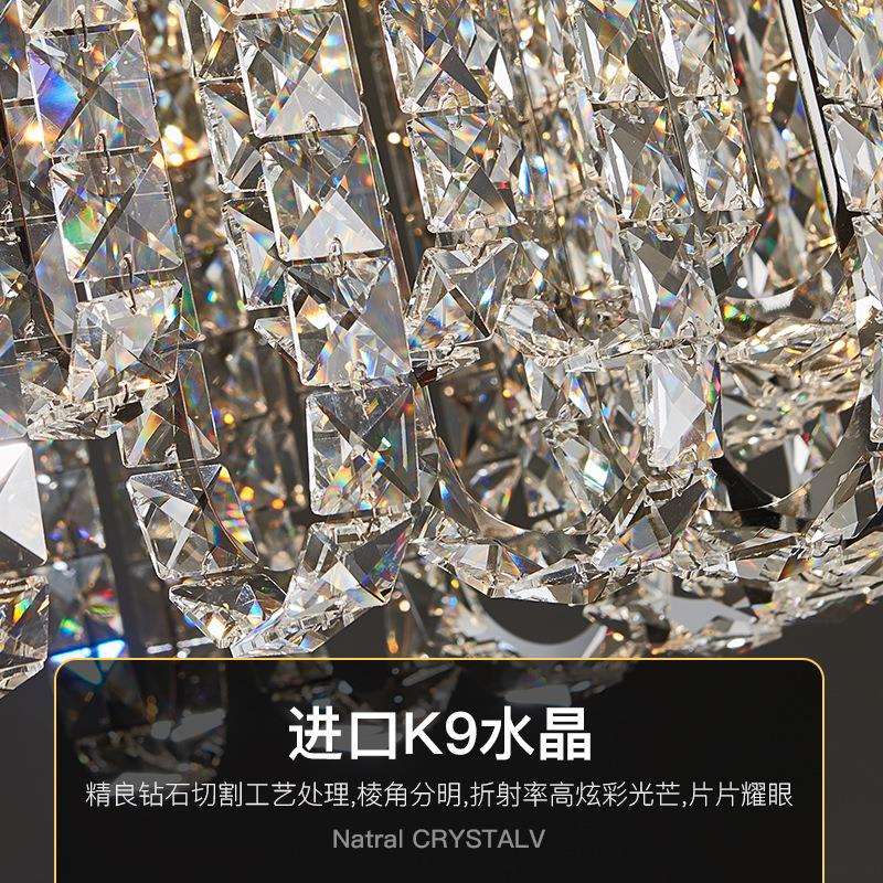 客厅水晶吊灯现代轻奢欧式餐厅大厅主灯意大利中山灯具家装灯饰