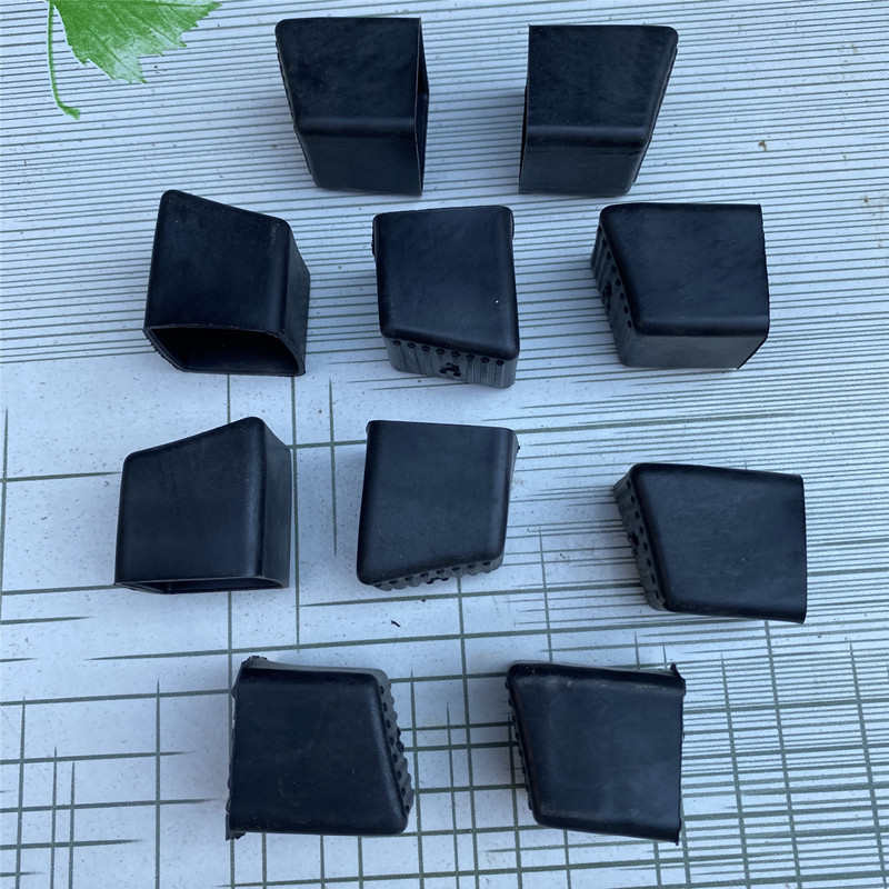 2.5cm方管软胶套X型置地晾衣架脚垫防滑脚套晒衣架配件耐磨马蹄套