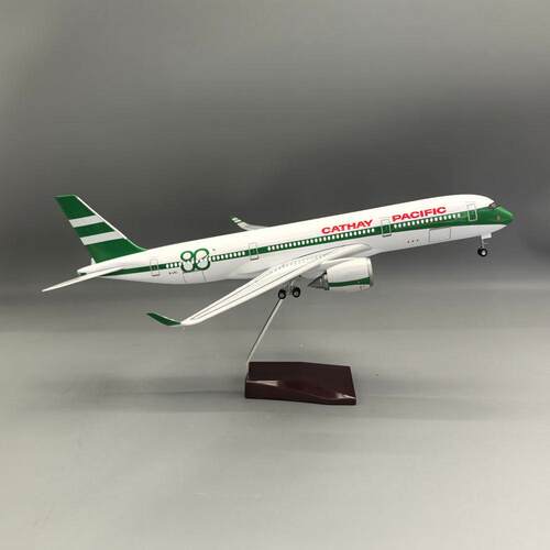 国泰A350航空国泰80周年纪念版A350仿真客机飞机模型收藏80周年