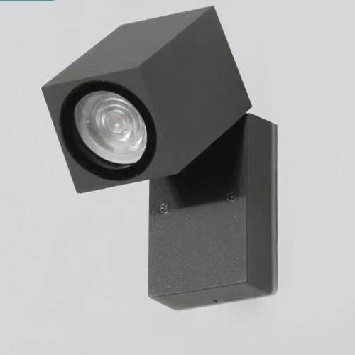 2022新款led方形户外防水壁灯Gu10可调别墅外墙庭院阳台过道射灯