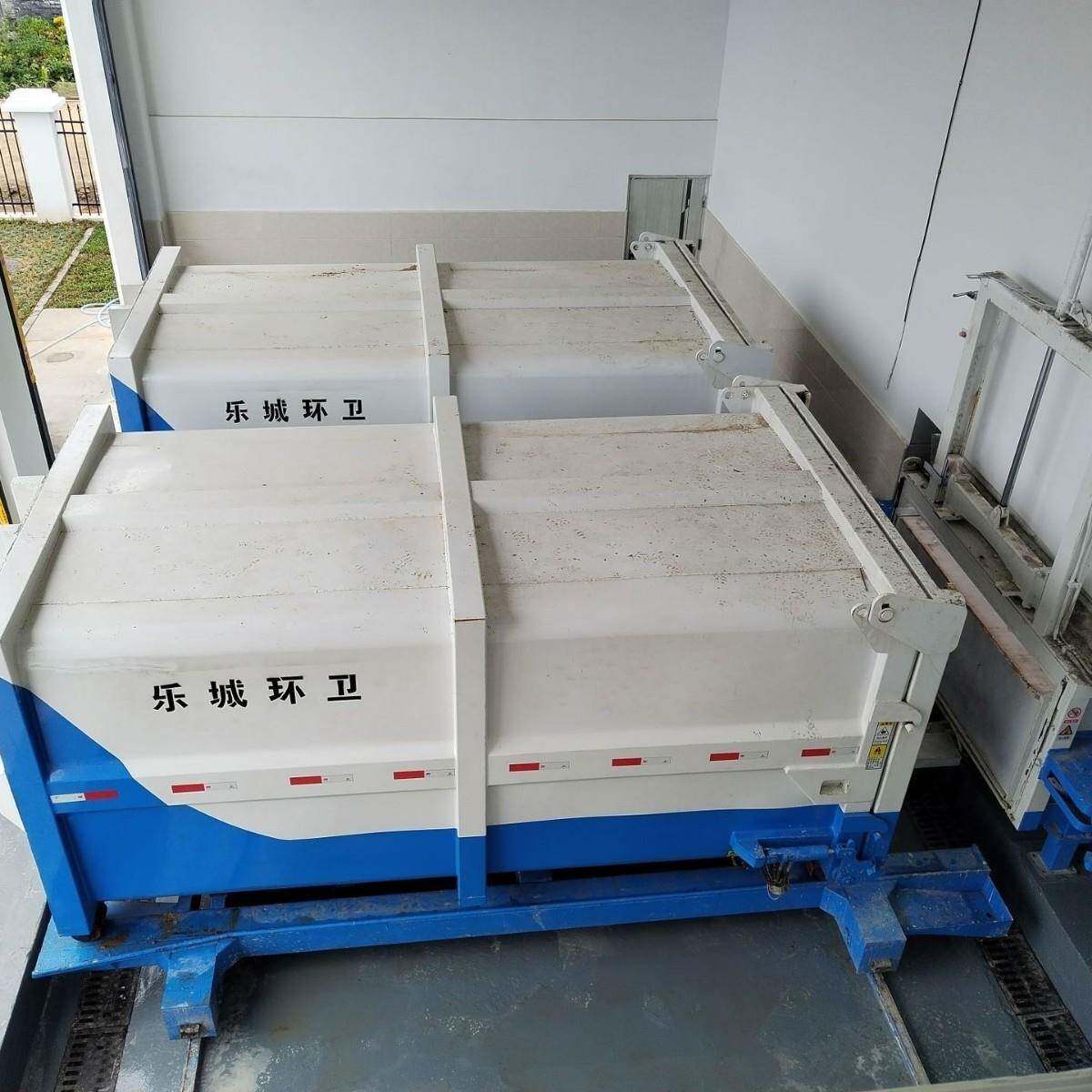 分体式垃圾中转站设备水平直压式垃圾中转站环保垃圾转运站