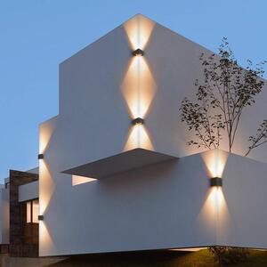太阳能90度转角灯围墙壁灯室外庭院别墅氛围灯外墙花园L型洗墙灯