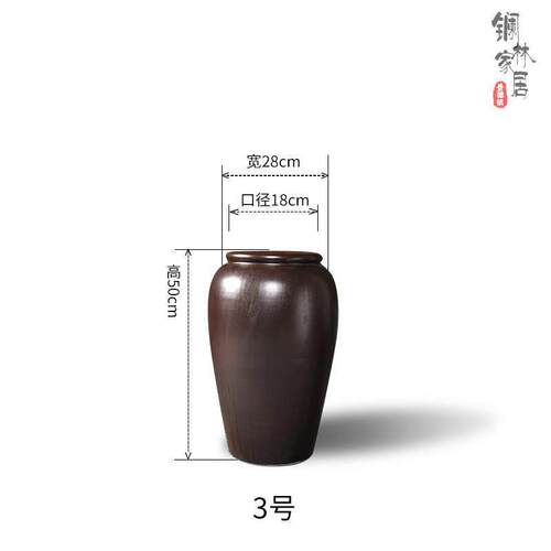 景德镇客厅陶瓷地花瓶号玄关件插花摆LD-LJSY中式水培器手大工复