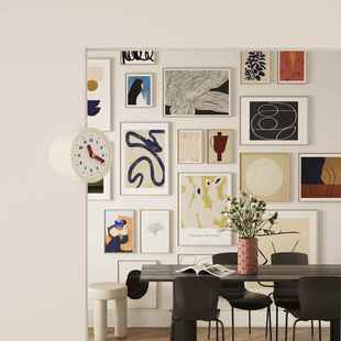 复古表挂挂音家用 1阳角钟轻奢时米白钟表钟转静角钟个性 新款 YJ2