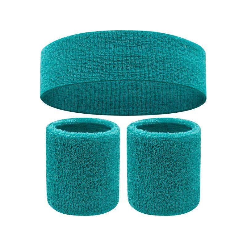 运动头带瑜伽发带网球吸汗带止汗护头带健身房跑步篮球毛巾擦汗带