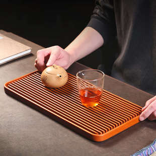家用小号沥水 新款 真电木茶盘40 2cm40支干泡茶具托盘商用中式