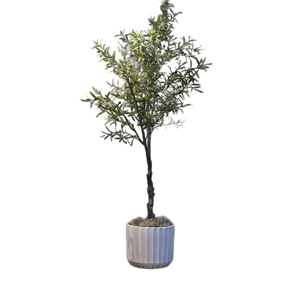 北欧ins绿植仿真植物装饰橄榄树盆景假盆栽小型室内家居摆设假树