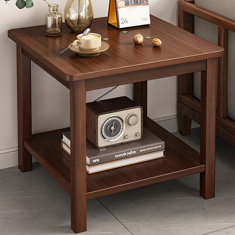 家用小茶几客厅简易小方桌休闲方几实木茶几边几轻奢现代沙发角几