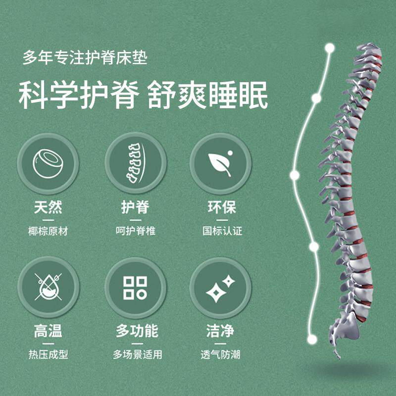 乳胶天然椰棕床垫2米x2米2.2榻榻米硬垫乘两米二定制床垫任意尺寸