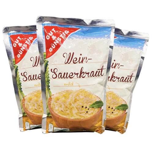 520g德国进口香肠伴侣埃德卡酸椰菜Gut&Cunstig wein-Sauerkraut