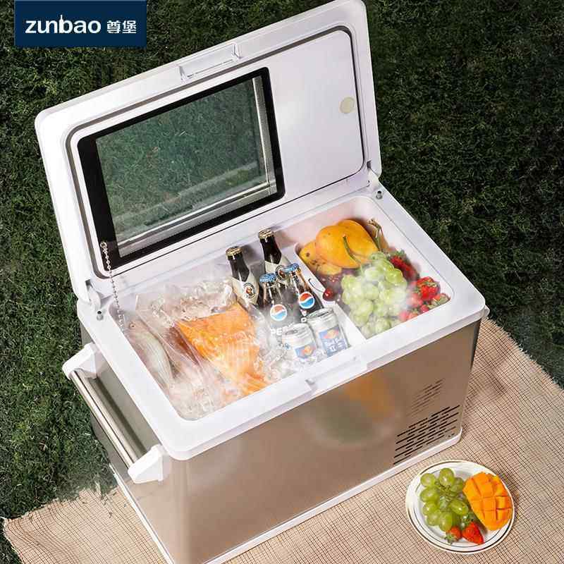 尊堡车车载冰箱压缩机制冷车家两冷191冻冷藏12V小24V货汽车冷用