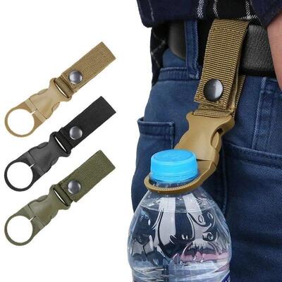 Webbing Buckle Hook Water Bottle Holder Clip Outdoor Nylon E