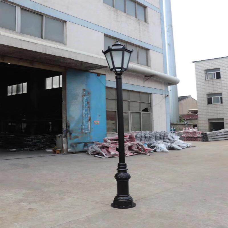 新10011款现代LED太阳能仿古庭园户外铝制景观灯灯中式区4米庭院