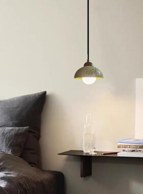 北欧创意黄色水泥吊灯简约餐厅民宿酒吧吧台个性书房卧室床头灯具