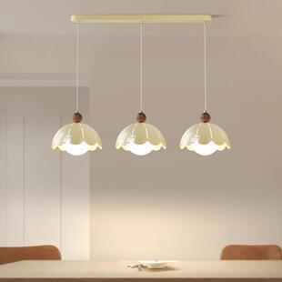 奶油风餐厅吊灯全光谱护现简约229性创眼意个蛋壳餐桌代吧台中山